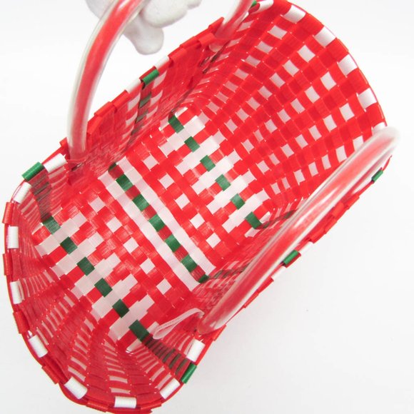 Marni Flower Cafe Basket Bag Women's Polypropylene Handbag Multi-color,Red Color - Picture 3 of 9